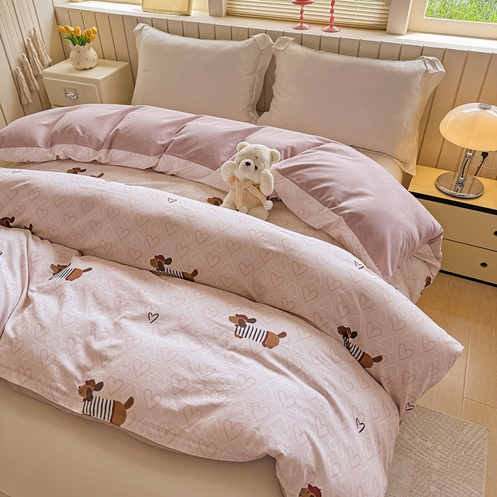 91家纺网 家纺一手货源 找家纺 （总）金盛纺 2025新款全棉纯棉加厚磨毛印花单品被套 被套单件