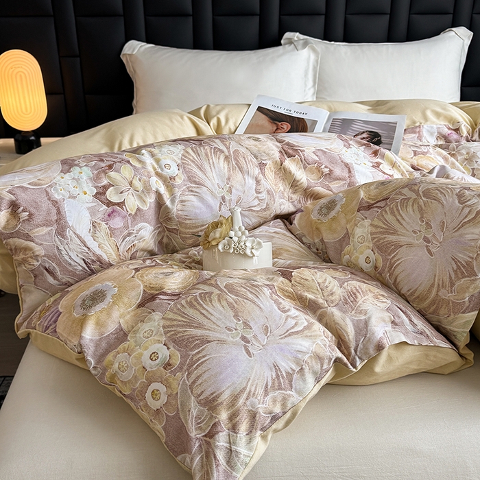 91家纺网 家纺一手货源 找家纺 金盛纺 2025新款全棉纯棉加厚磨毛印花单品被套 被套单件 弥斯