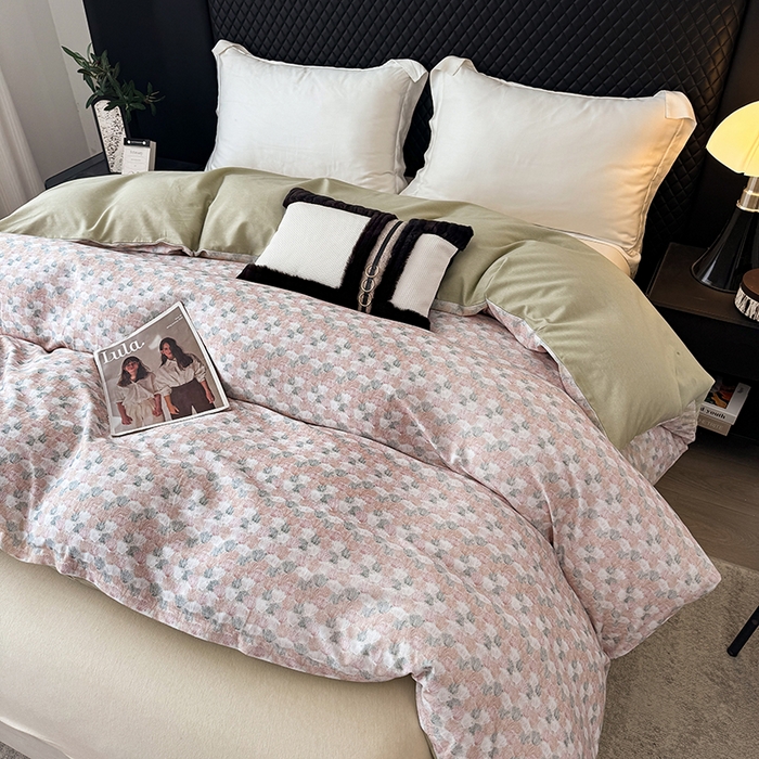 91家纺网 家纺一手货源 找家纺 金盛纺 2025新款全棉纯棉加厚磨毛印花单品被套 被套单件 弥望