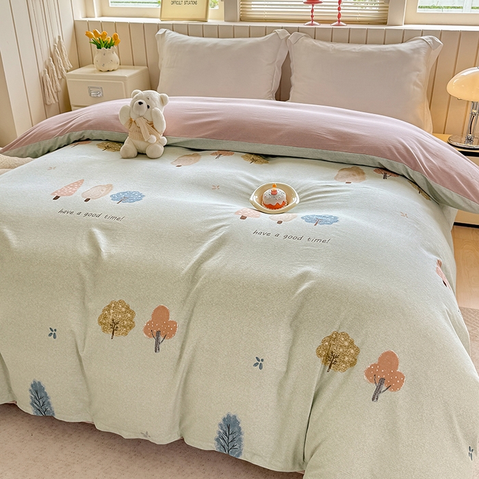 91家纺网 家纺一手货源 找家纺 金盛纺 2025新款全棉纯棉加厚磨毛印花单品被套 被套单件 柏林少女