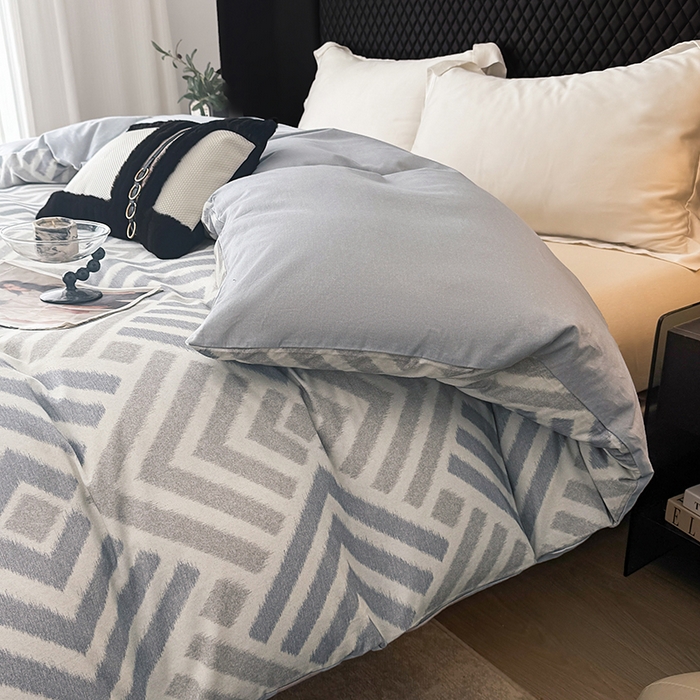 91家纺网 家纺一手货源 找家纺 金盛纺 2025新款全棉纯棉加厚磨毛印花单品被套 被套单件 半舟