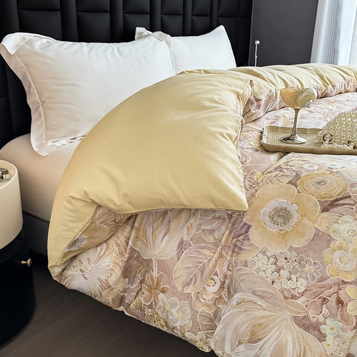 91家纺网 家纺一手货源 找家纺 金盛纺 2025新款全棉纯棉加厚磨毛印花单品被套 被套单件 弥斯