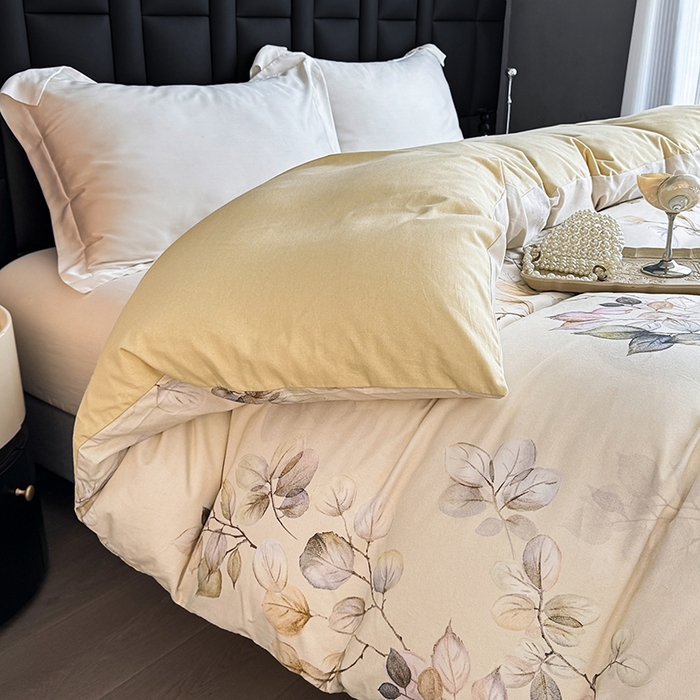 91家纺网 家纺一手货源 找家纺 金盛纺 2025新款全棉纯棉加厚磨毛印花单品被套 被套单件 舒蔓枝