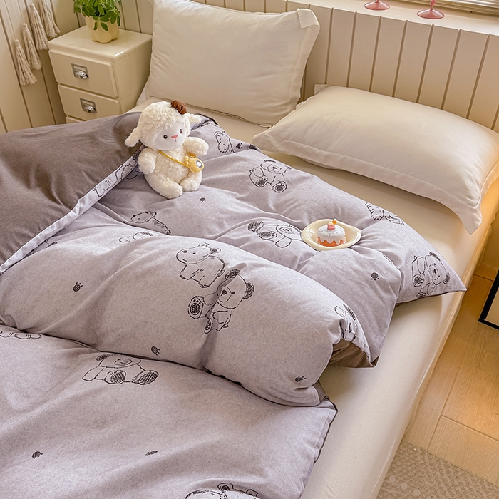 91家纺网 家纺一手货源 找家纺 金盛纺 2025新款全棉纯棉加厚磨毛印花单品被套 被套单件 吉唛