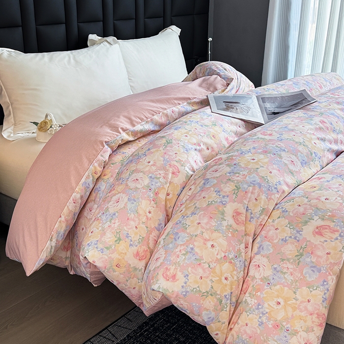 91家纺网 家纺一手货源 找家纺 金盛纺 2025新款全棉纯棉加厚磨毛印花单品被套 被套单件 仙女星尘