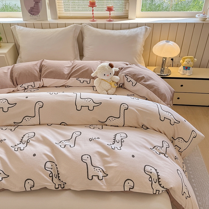 91家纺网 家纺一手货源 找家纺 金盛纺 2025新款全棉纯棉加厚磨毛印花单品被套 被套单件 人间真宝