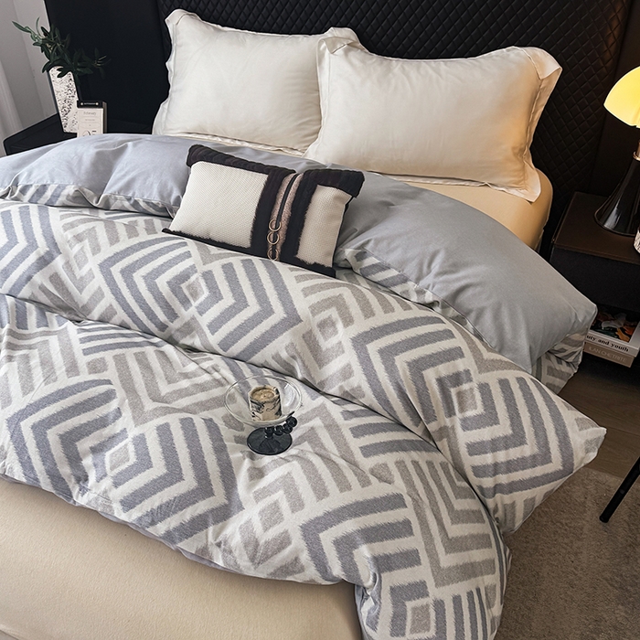 91家纺网 家纺一手货源 找家纺 金盛纺 2025新款全棉纯棉加厚磨毛印花单品被套 被套单件 半舟