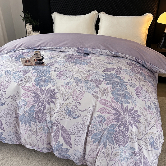 91家纺网 家纺一手货源 找家纺 金盛纺 2025新款全棉纯棉加厚磨毛印花单品被套 被套单件 禾风里