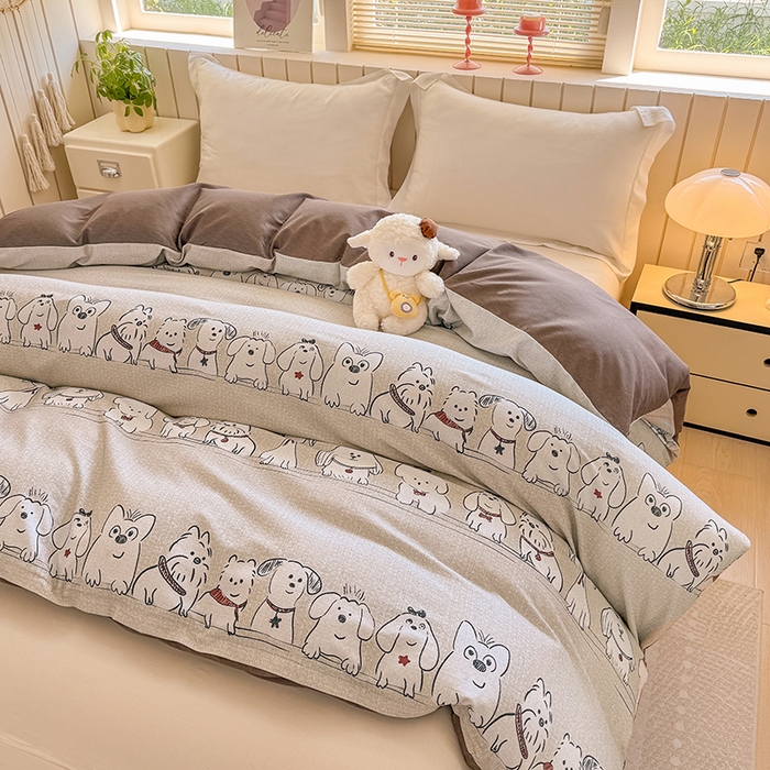 91家纺网 家纺一手货源 找家纺 金盛纺 2025新款全棉纯棉加厚磨毛印花单品被套 被套单件 小奥汀