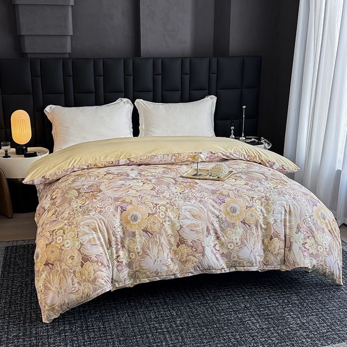 91家纺网 家纺一手货源 找家纺 金盛纺 2025新款全棉纯棉加厚磨毛印花单品被套 被套单件 弥斯