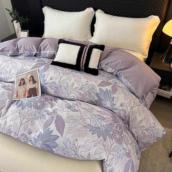 91家纺网 家纺一手货源 找家纺 金盛纺 2025新款全棉纯棉加厚磨毛印花单品被套 被套单件 禾风里