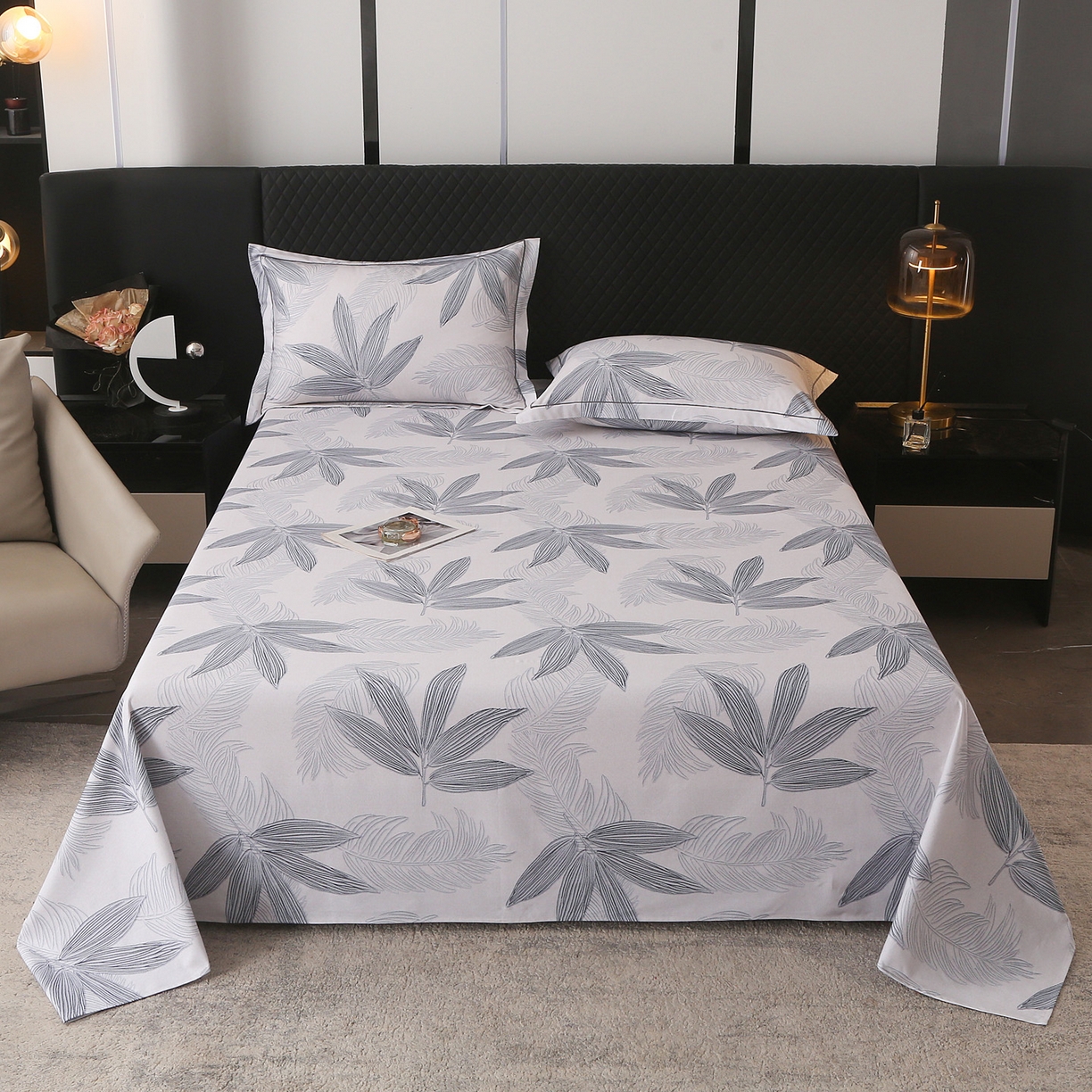 91家纺网 家纺一手货源 找家纺 （总）金盛纺 2025新款全棉纯棉加厚磨毛印花单品床单 床单单件