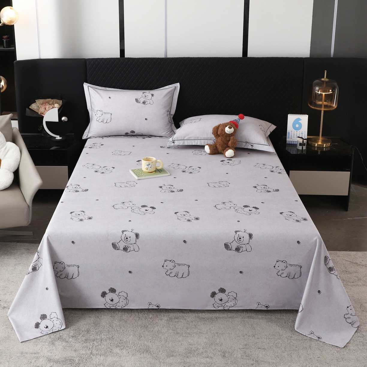 91家纺网 家纺一手货源 找家纺 （总）金盛纺 2025新款全棉纯棉加厚磨毛印花单品床单 床单单件