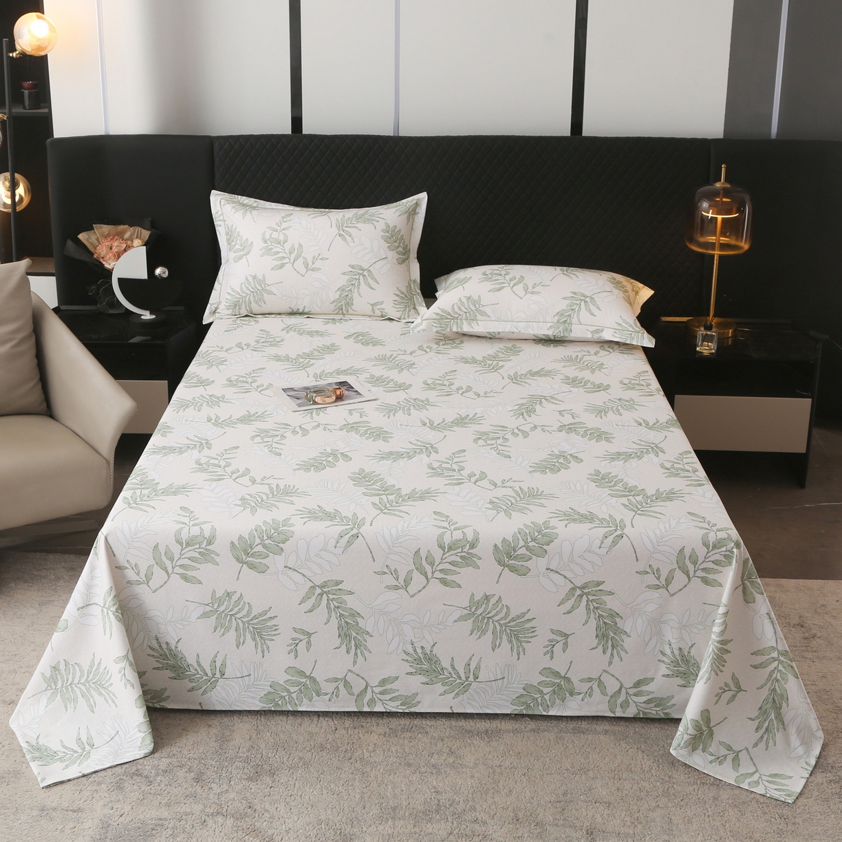 91家纺网 家纺一手货源 找家纺 （总）金盛纺 2025新款全棉纯棉加厚磨毛印花单品床单 床单单件