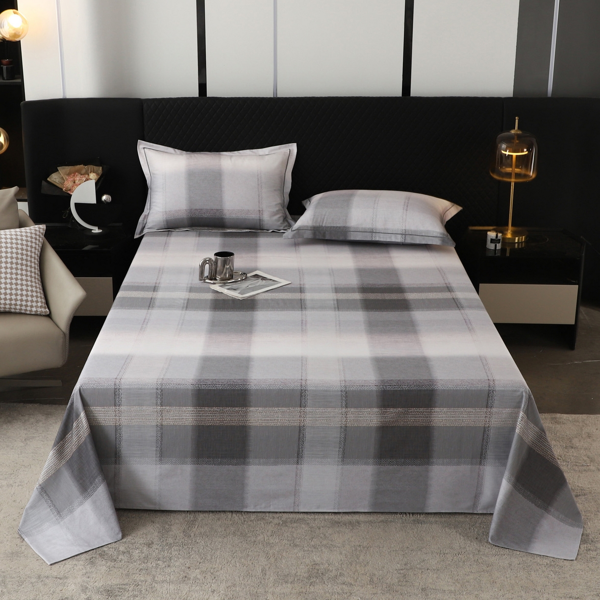 91家纺网 家纺一手货源 找家纺 （总）金盛纺 2025新款全棉纯棉加厚磨毛印花单品床单 床单单件