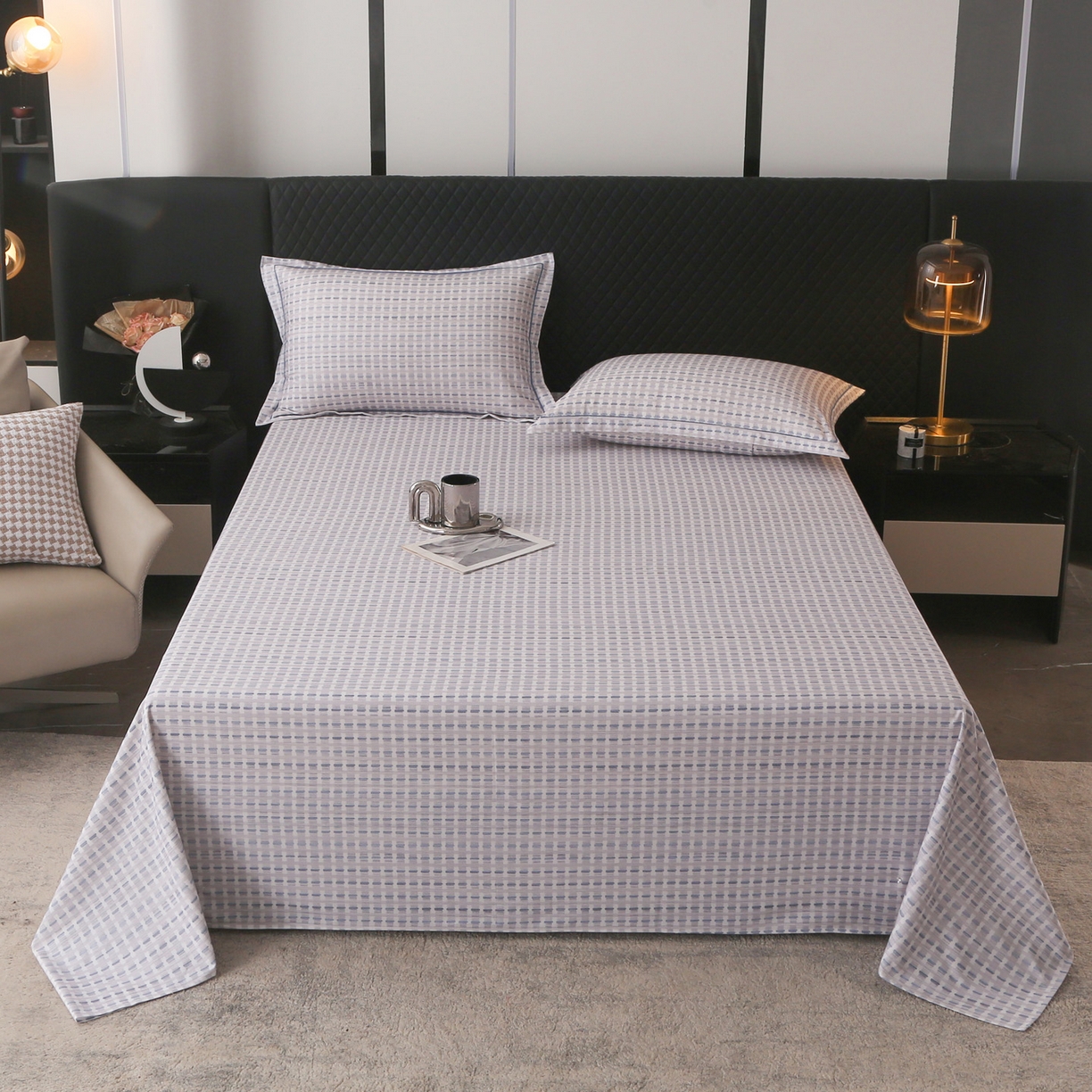 91家纺网 家纺一手货源 找家纺 （总）金盛纺 2025新款全棉纯棉加厚磨毛印花单品床单 床单单件