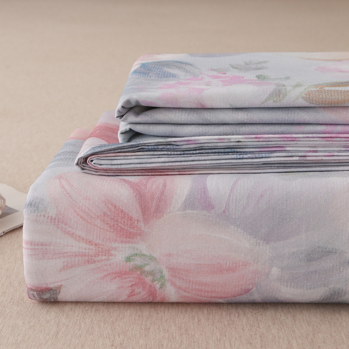 91家纺网 家纺一手货源 找家纺 金盛纺 2025新款全棉纯棉加厚磨毛印花单品床单 床单单件 艾莉雅