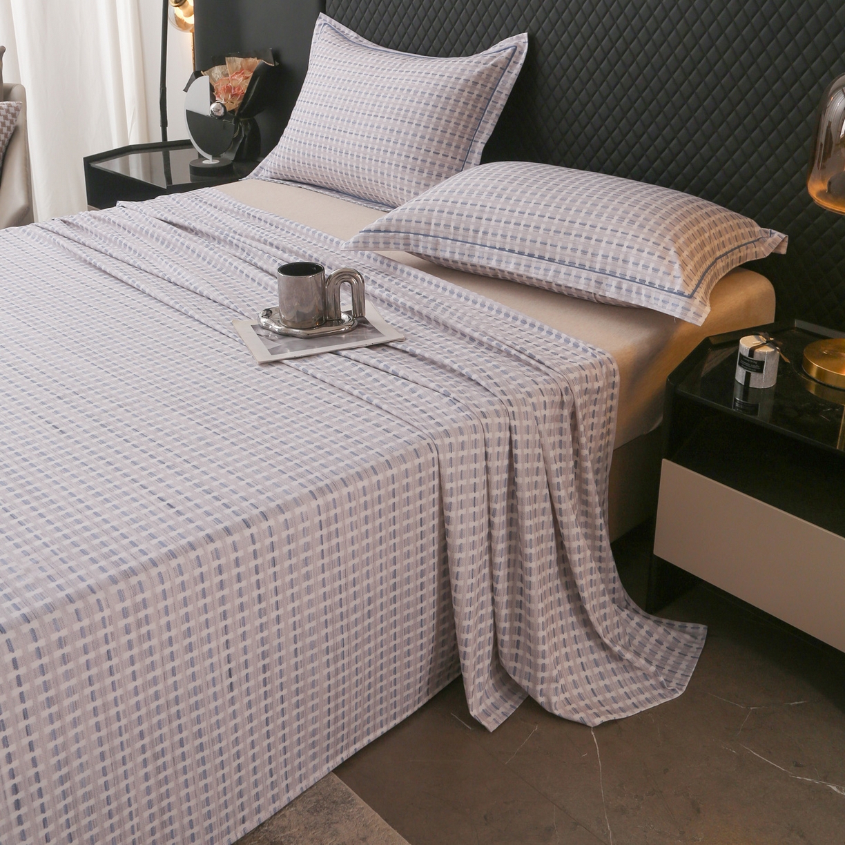 91家纺网 家纺一手货源 找家纺 金盛纺 2025新款全棉纯棉加厚磨毛印花单品床单 床单单件 锦知