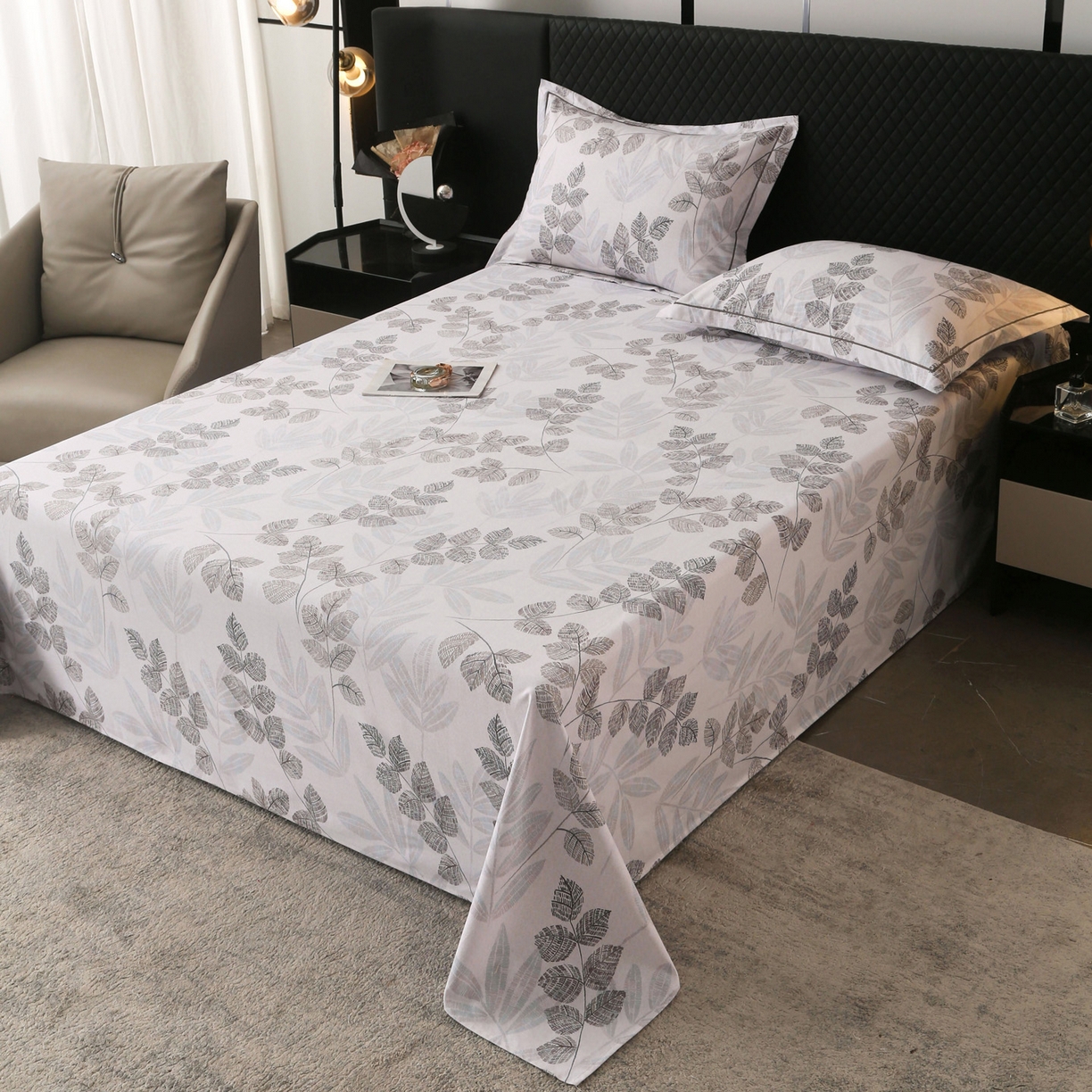 91家纺网 家纺一手货源 找家纺 金盛纺 2025新款全棉纯棉加厚磨毛印花单品床单 床单单件 奇幻曲