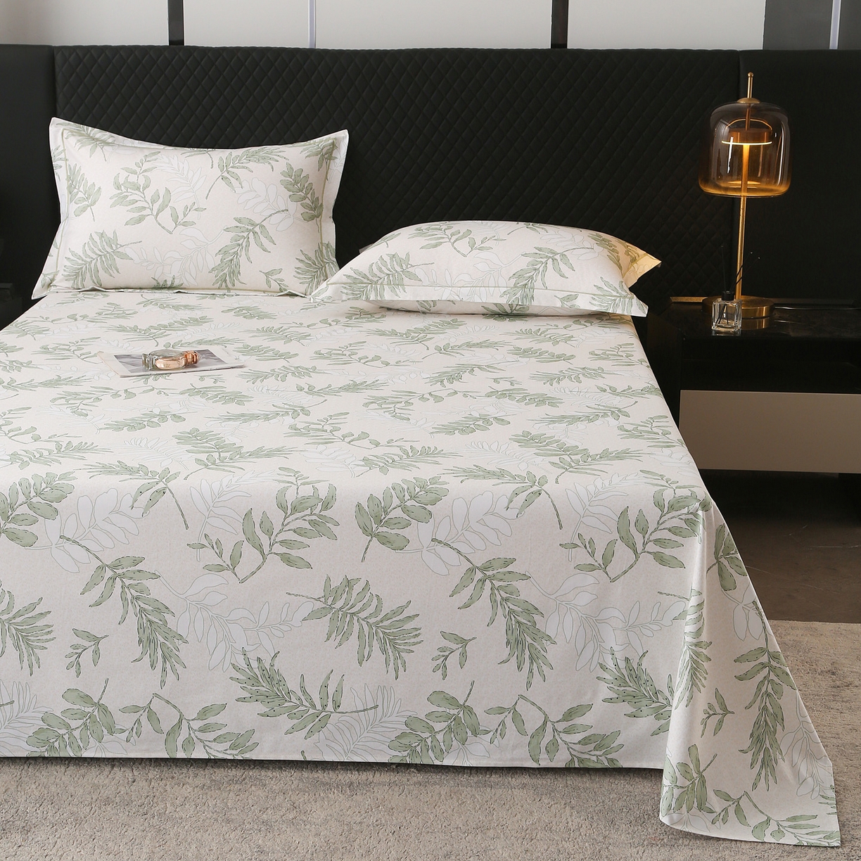 91家纺网 家纺一手货源 找家纺 金盛纺 2025新款全棉纯棉加厚磨毛印花单品床单 床单单件 风和日暖