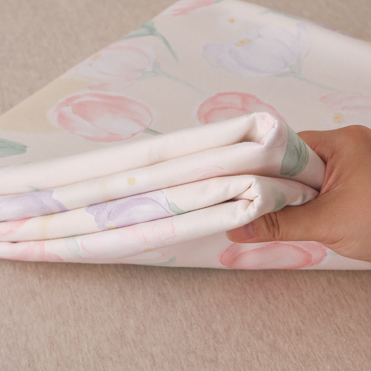 91家纺网 家纺一手货源 找家纺 金盛纺 2025新款全棉纯棉加厚磨毛印花单品床单 床单单件 茶言妙语