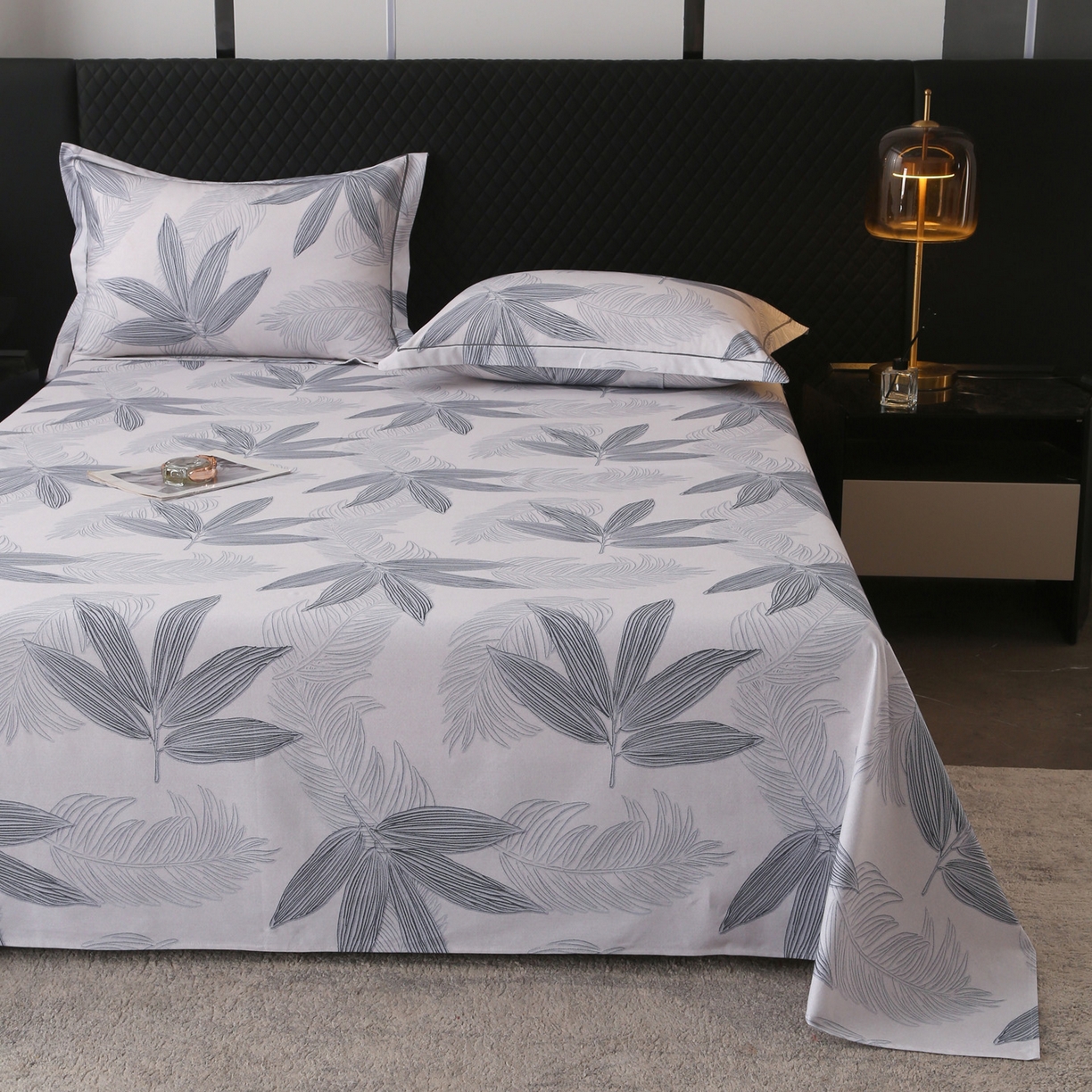 91家纺网 家纺一手货源 找家纺 金盛纺 2025新款全棉纯棉加厚磨毛印花单品床单 床单单件 暮云春