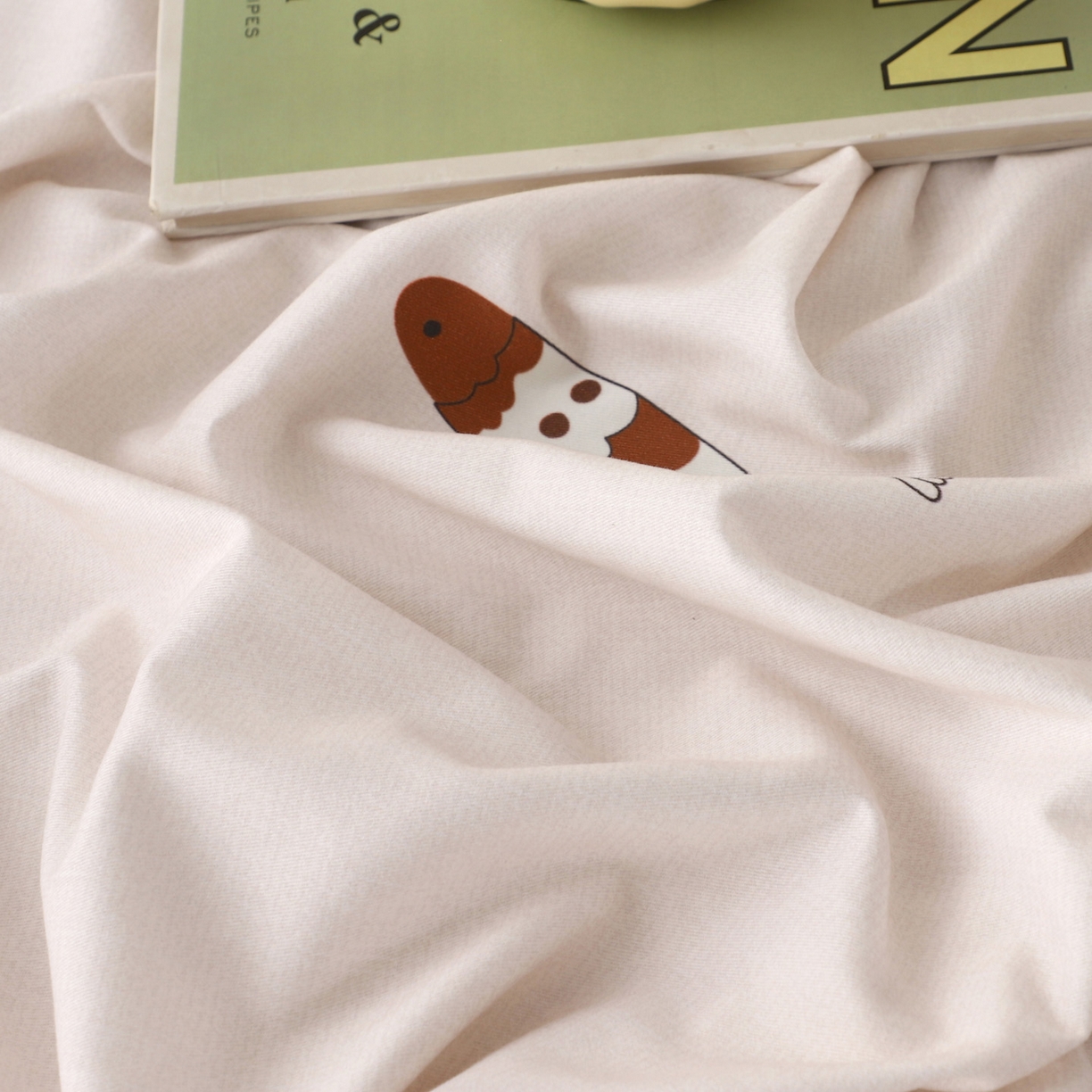 91家纺网 家纺一手货源 找家纺 金盛纺 2025新款全棉纯棉加厚磨毛印花单品床单 床单单件 渔趣