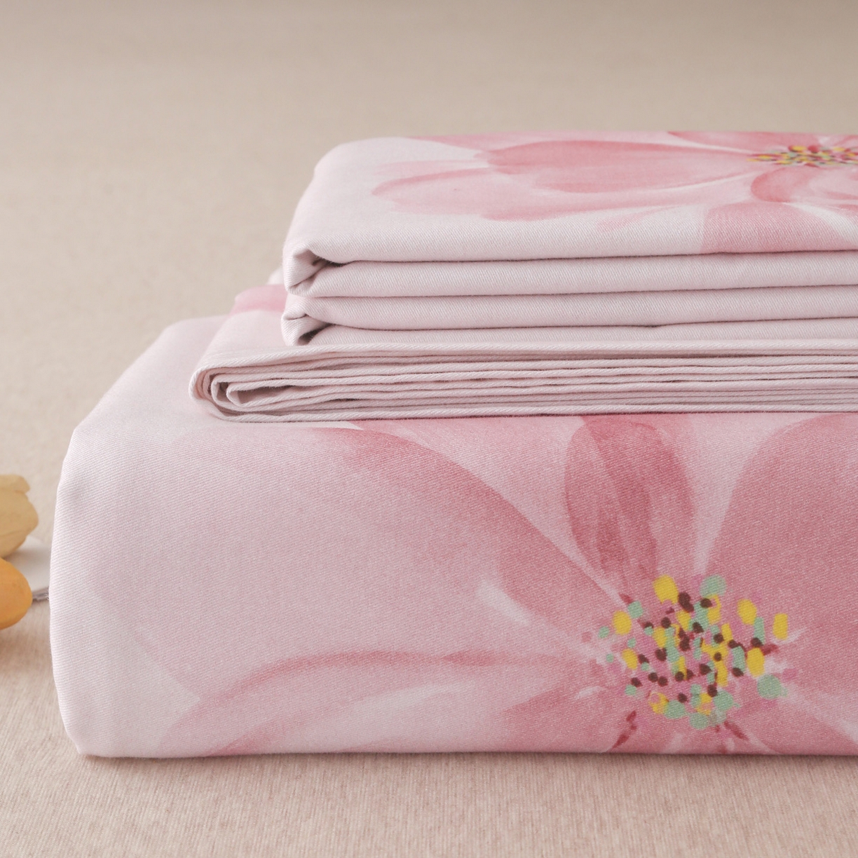 91家纺网 家纺一手货源 找家纺 金盛纺 2025新款全棉纯棉加厚磨毛印花单品床单 床单单件 茶言妙语