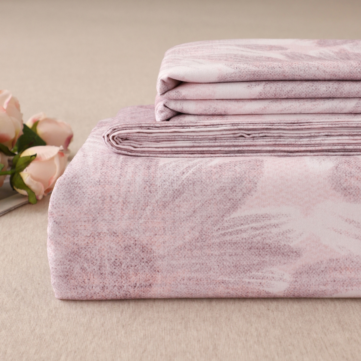 91家纺网 家纺一手货源 找家纺 金盛纺 2025新款全棉纯棉加厚磨毛印花单品床单 床单单件 向阳花开