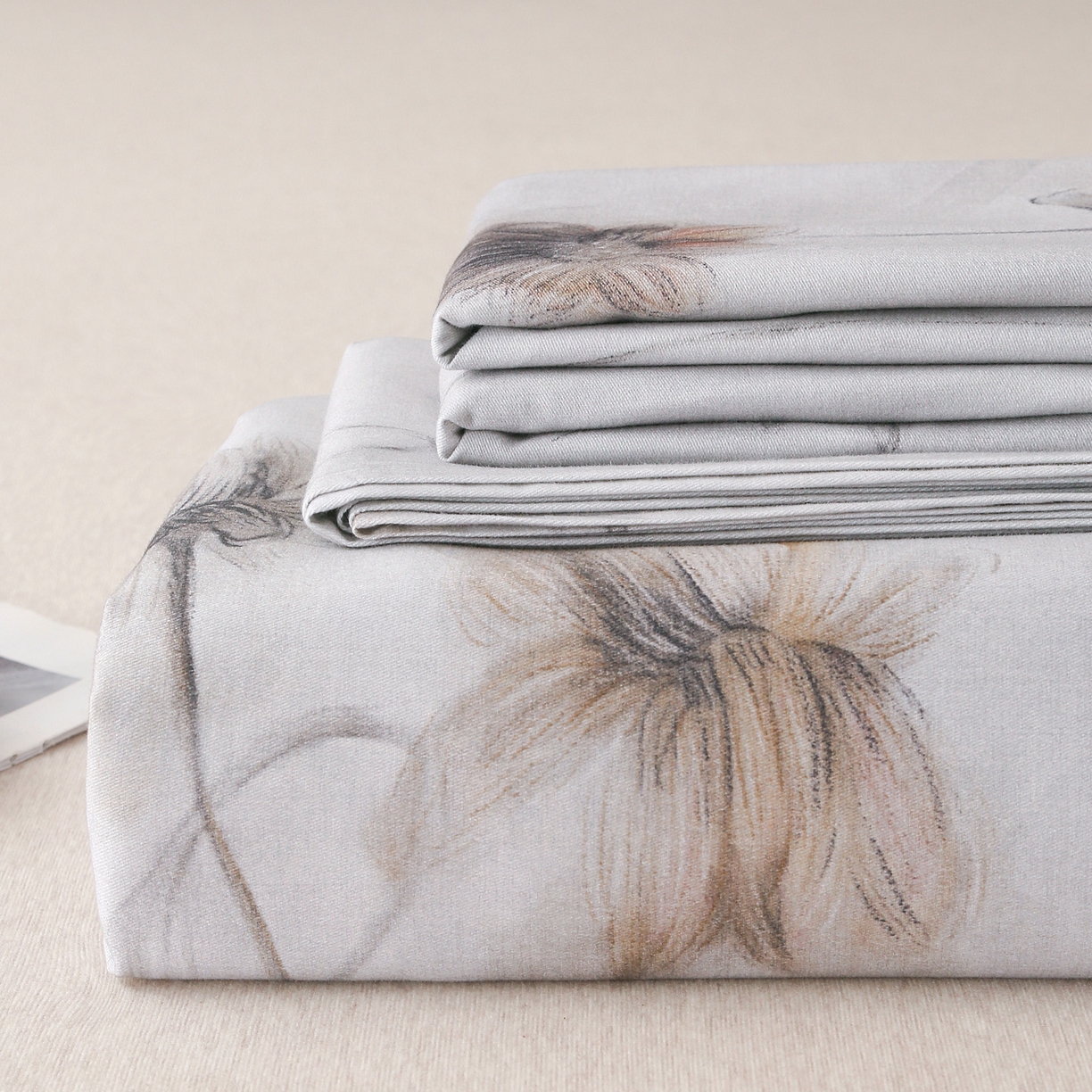 91家纺网 家纺一手货源 找家纺 金盛纺 2025新款全棉纯棉加厚磨毛印花单品床单 床单单件 嬉秋集