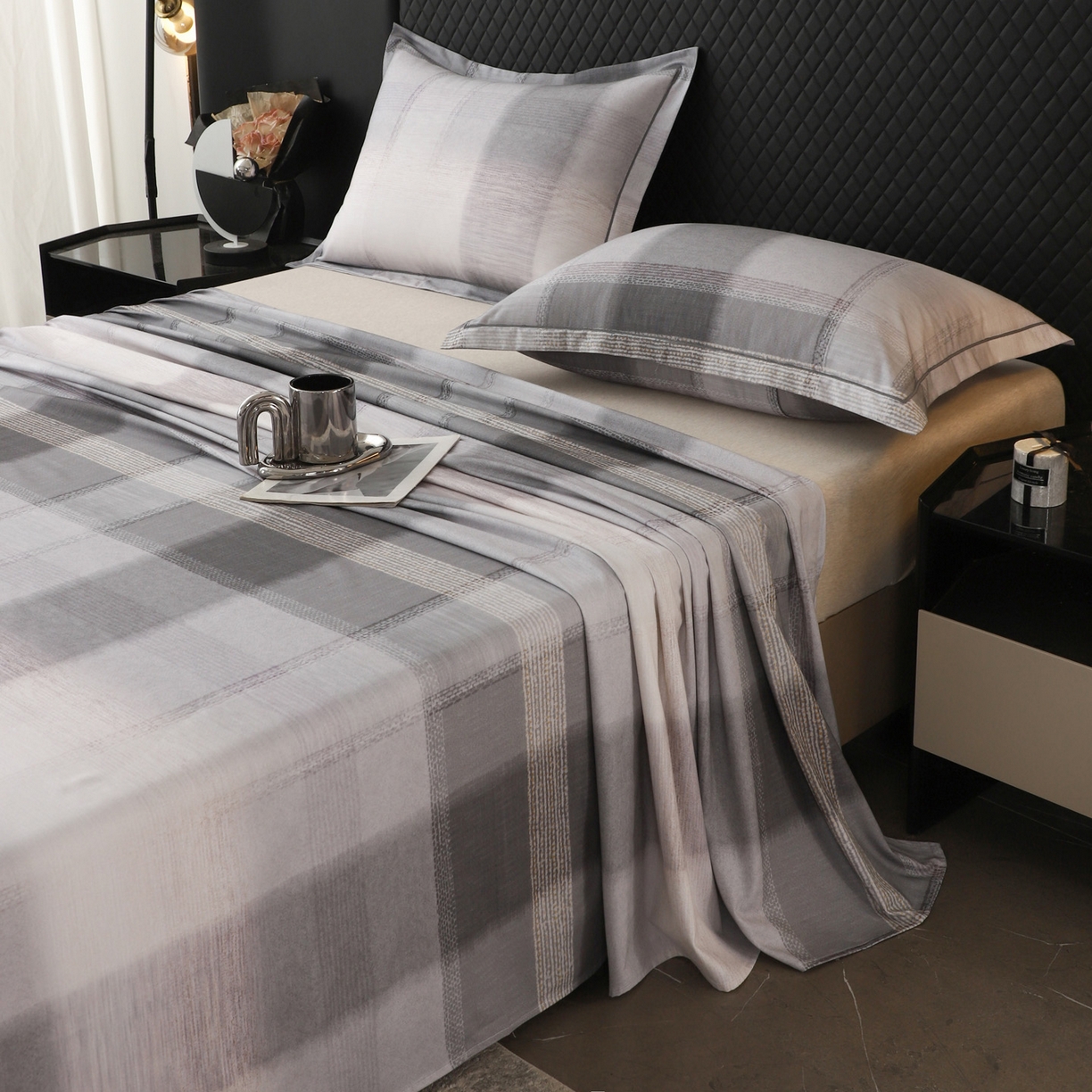 91家纺网 家纺一手货源 找家纺 金盛纺 2025新款全棉纯棉加厚磨毛印花单品床单 床单单件 轻织漫冬