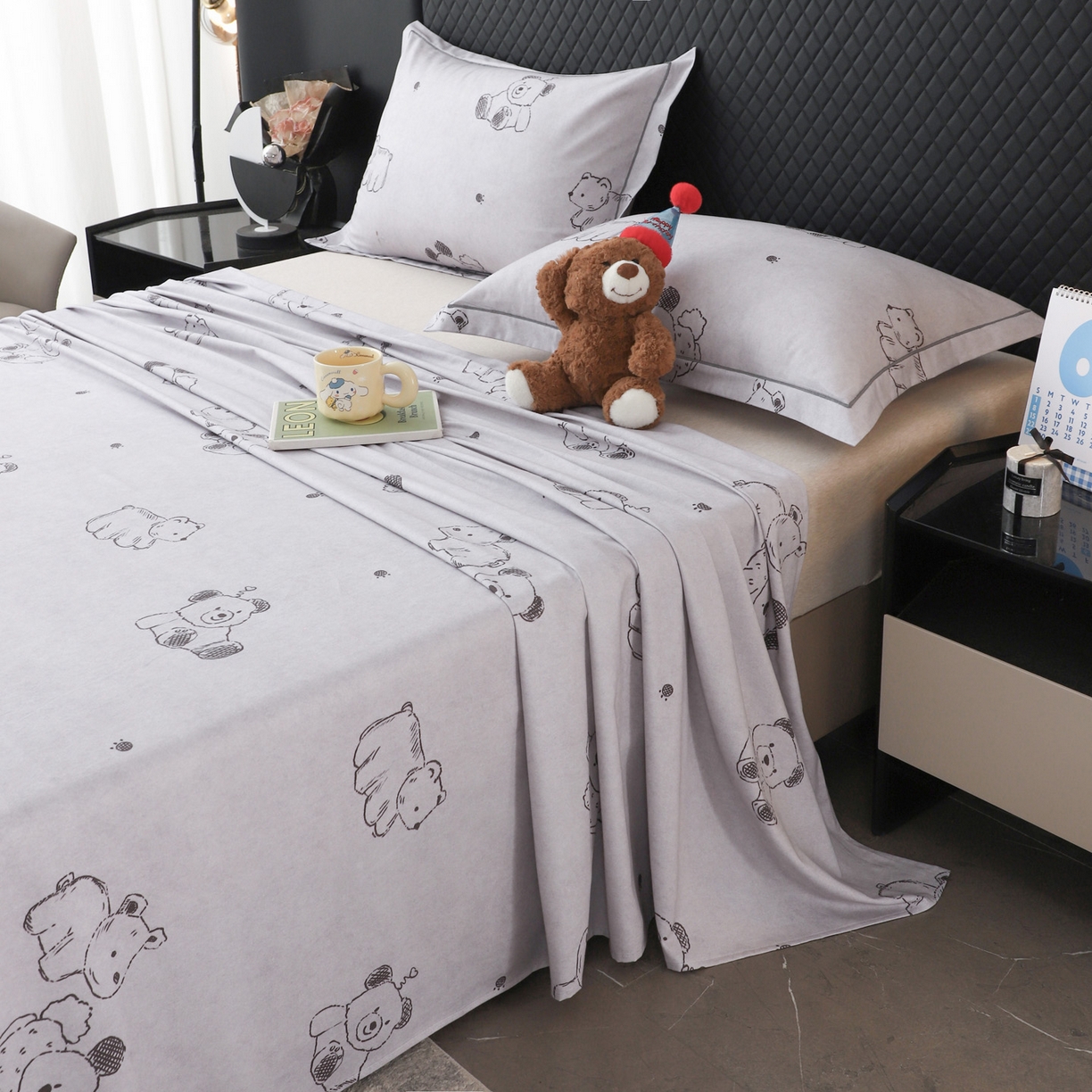 91家纺网 家纺一手货源 找家纺 金盛纺 2025新款全棉纯棉加厚磨毛印花单品床单 床单单件 吉唛