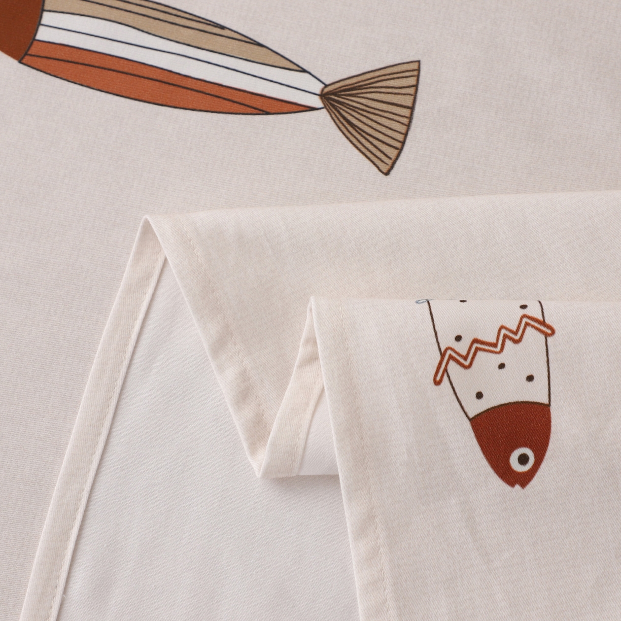 91家纺网 家纺一手货源 找家纺 金盛纺 2025新款全棉纯棉加厚磨毛印花单品床单 床单单件 渔趣