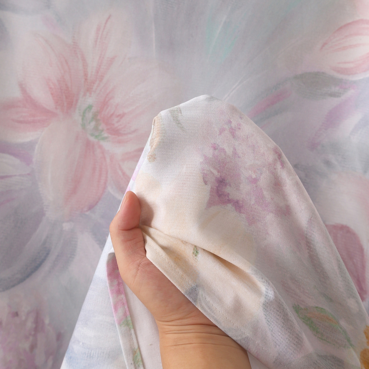 91家纺网 家纺一手货源 找家纺 金盛纺 2025新款全棉纯棉加厚磨毛印花单品床单 床单单件 艾莉雅