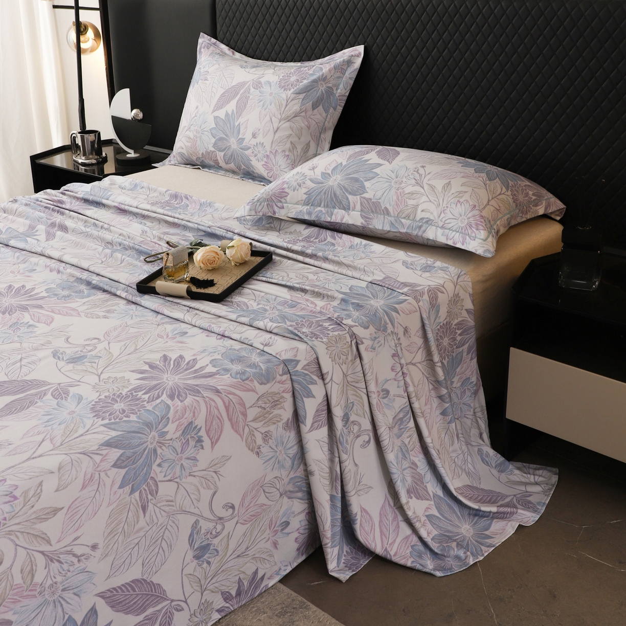 91家纺网 家纺一手货源 找家纺 金盛纺 2025新款全棉纯棉加厚磨毛印花单品床单 床单单件 禾风里