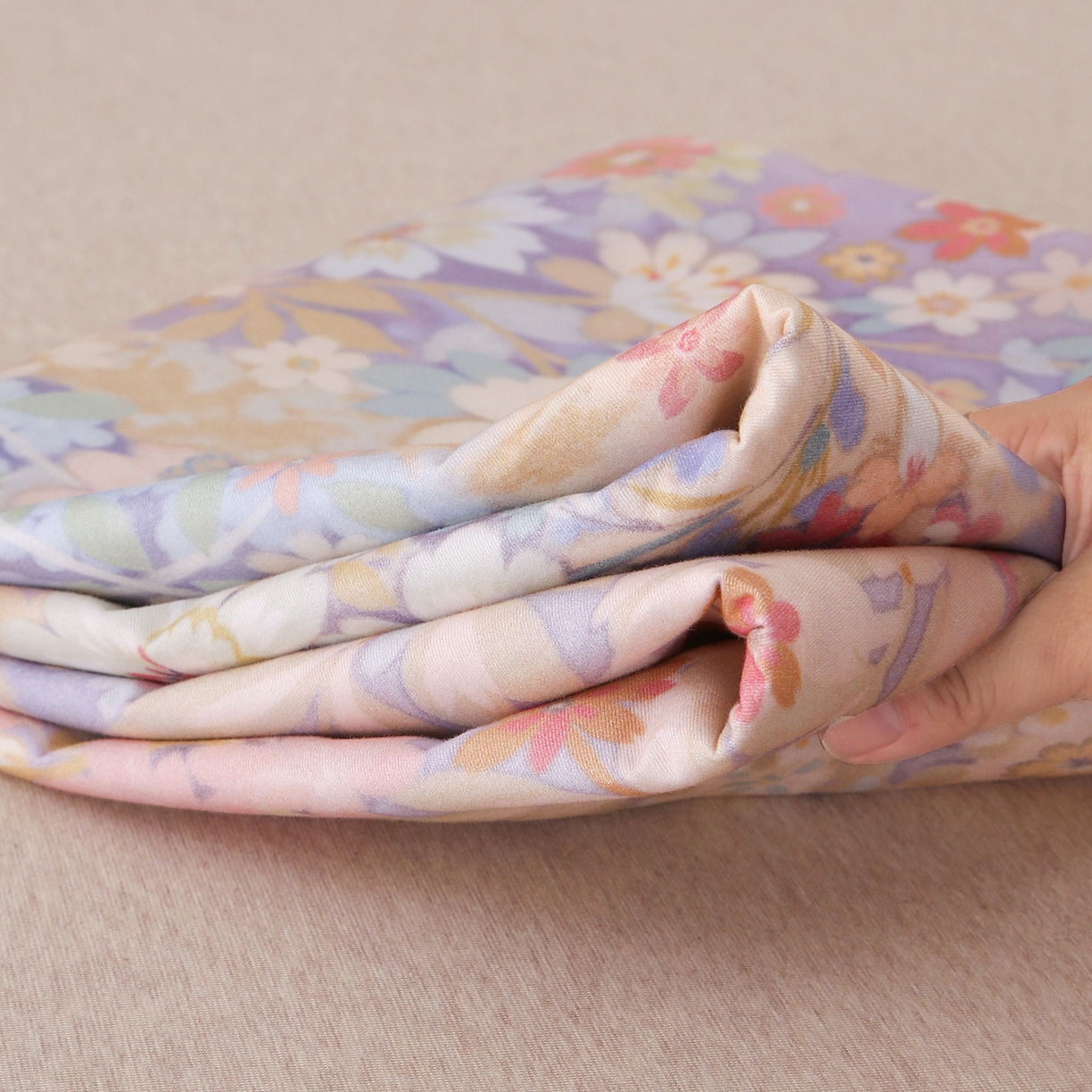 91家纺网 家纺一手货源 找家纺 金盛纺 2025新款全棉纯棉加厚磨毛印花单品床单 床单单件 樱雪柰