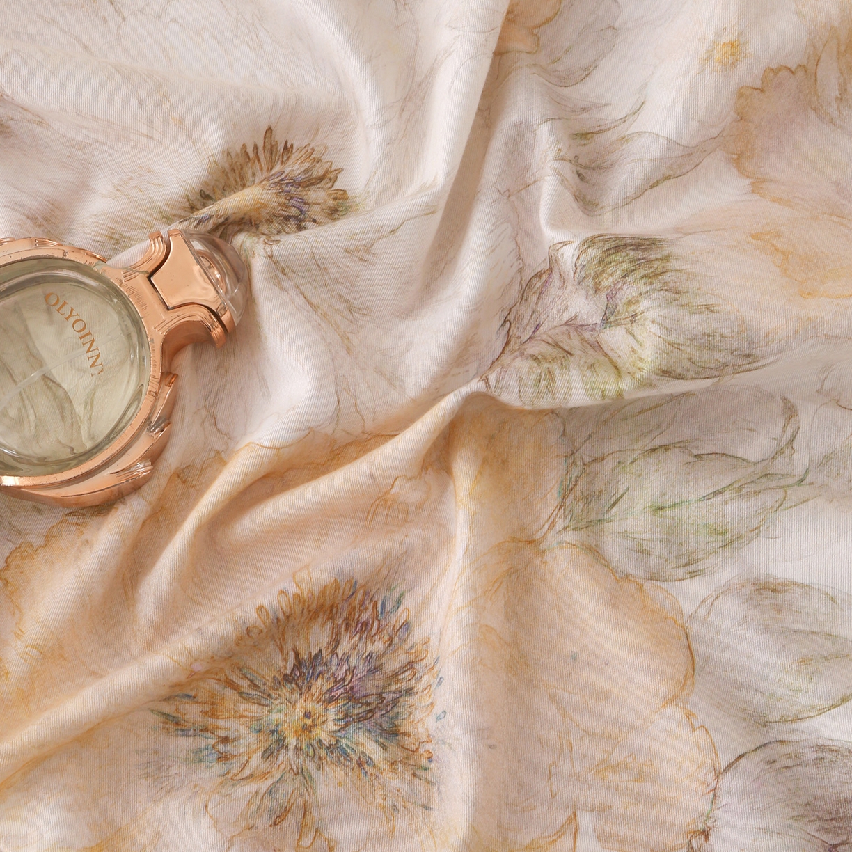 91家纺网 家纺一手货源 找家纺 金盛纺 2025新款全棉纯棉加厚磨毛印花单品床单 床单单件 豆蔻年华