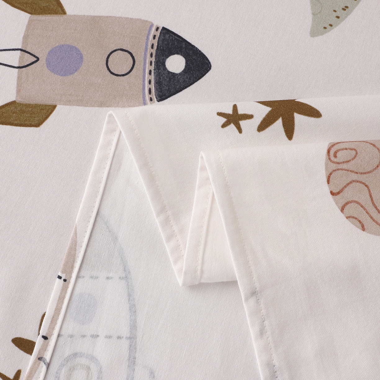 91家纺网 家纺一手货源 找家纺 金盛纺 2025新款全棉纯棉加厚磨毛印花单品床单 床单单件 太空漫步