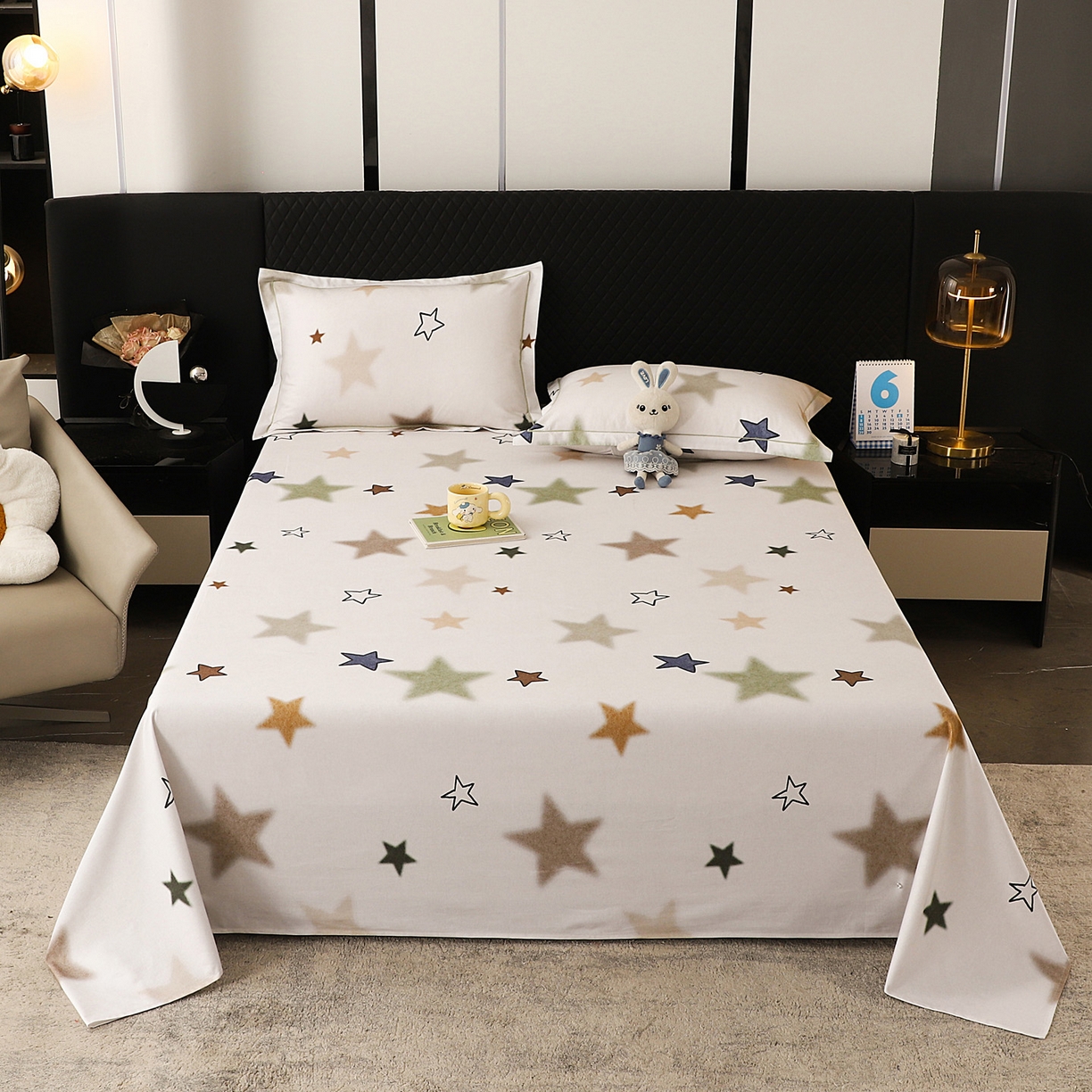 91家纺网 家纺一手货源 找家纺 （总）金盛纺 2025新款全棉纯棉加厚磨毛印花单品床单 床单单件