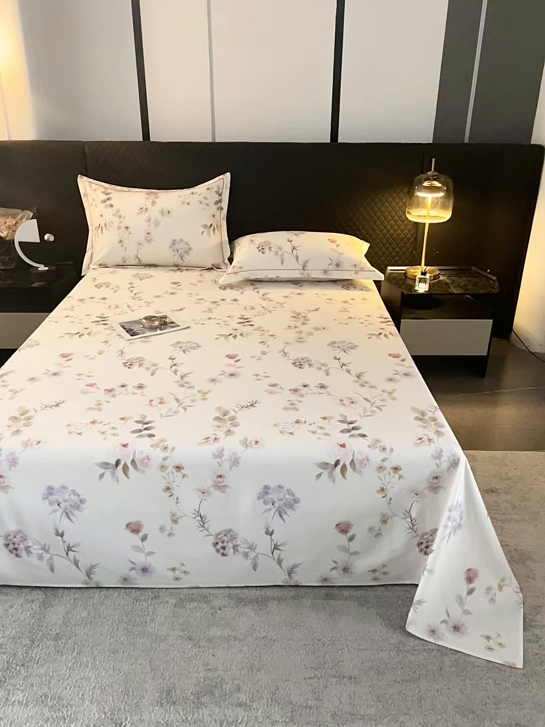 91家纺网 家纺一手货源 找家纺 金盛纺 2025新款全棉纯棉加厚磨毛印花单品床单 床单单件 初茅