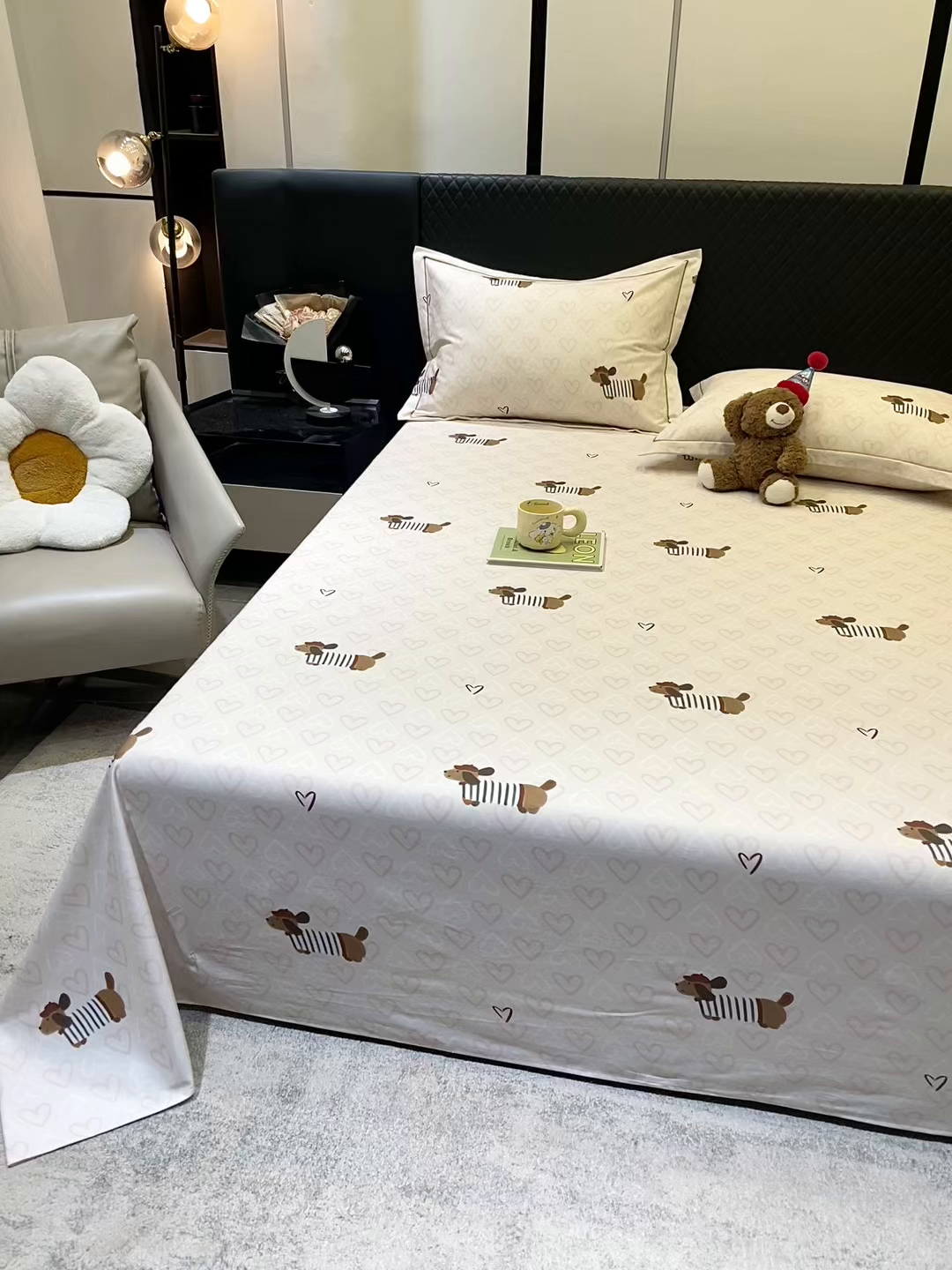 91家纺网 家纺一手货源 找家纺 （总）金盛纺 2025新款全棉纯棉加厚磨毛印花单品床单 床单单件