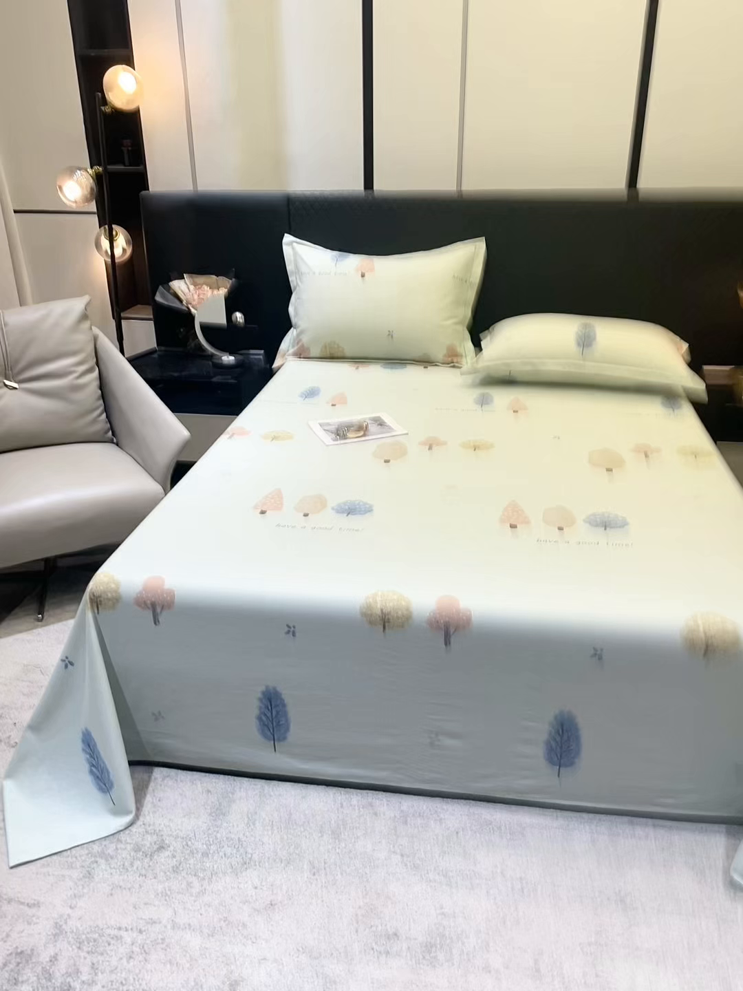91家纺网 家纺一手货源 找家纺 金盛纺 2025新款全棉纯棉加厚磨毛印花单品床单 床单单件 柏林少女