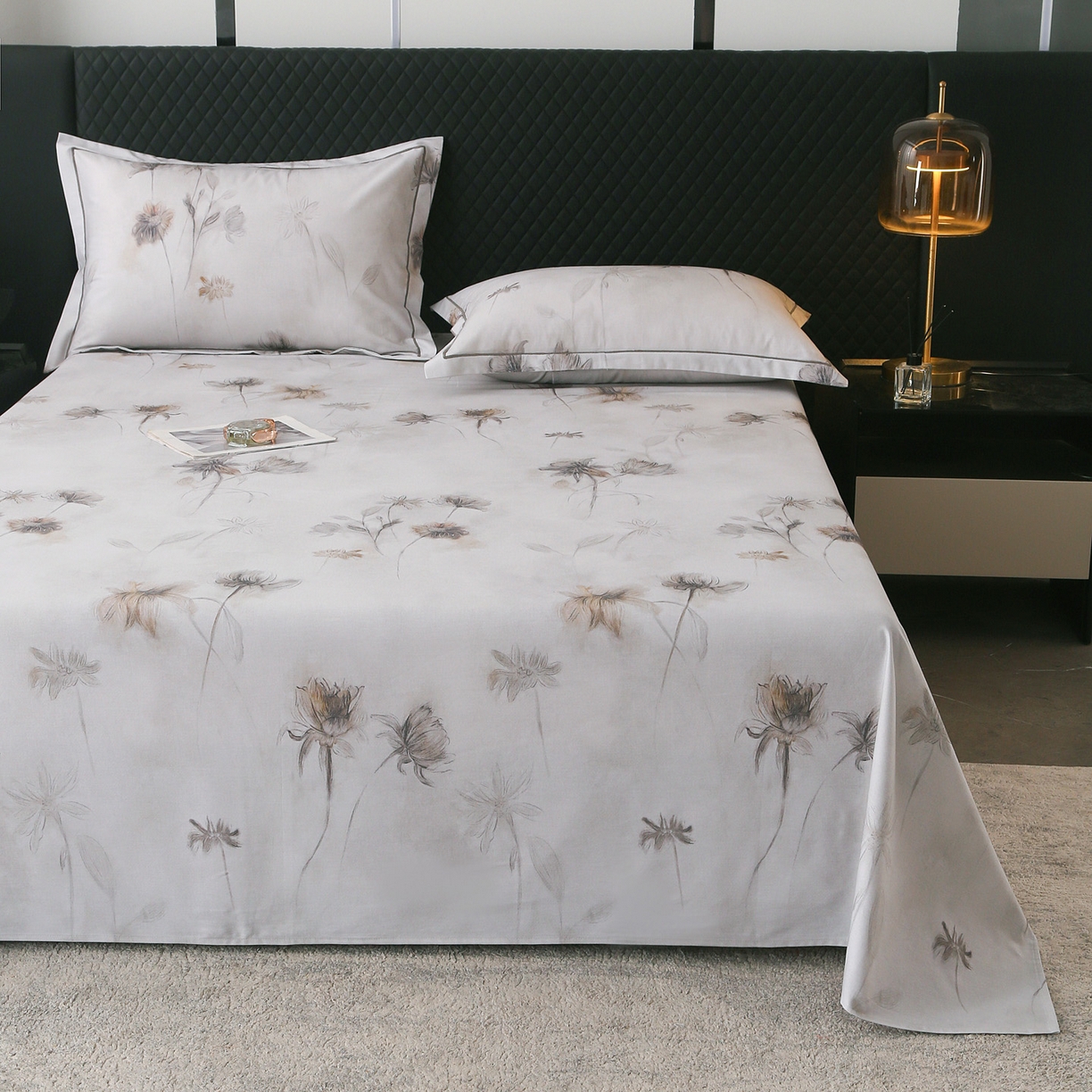 91家纺网 家纺一手货源 找家纺 金盛纺 2025新款全棉纯棉加厚磨毛印花单品床单 床单单件 嬉秋集