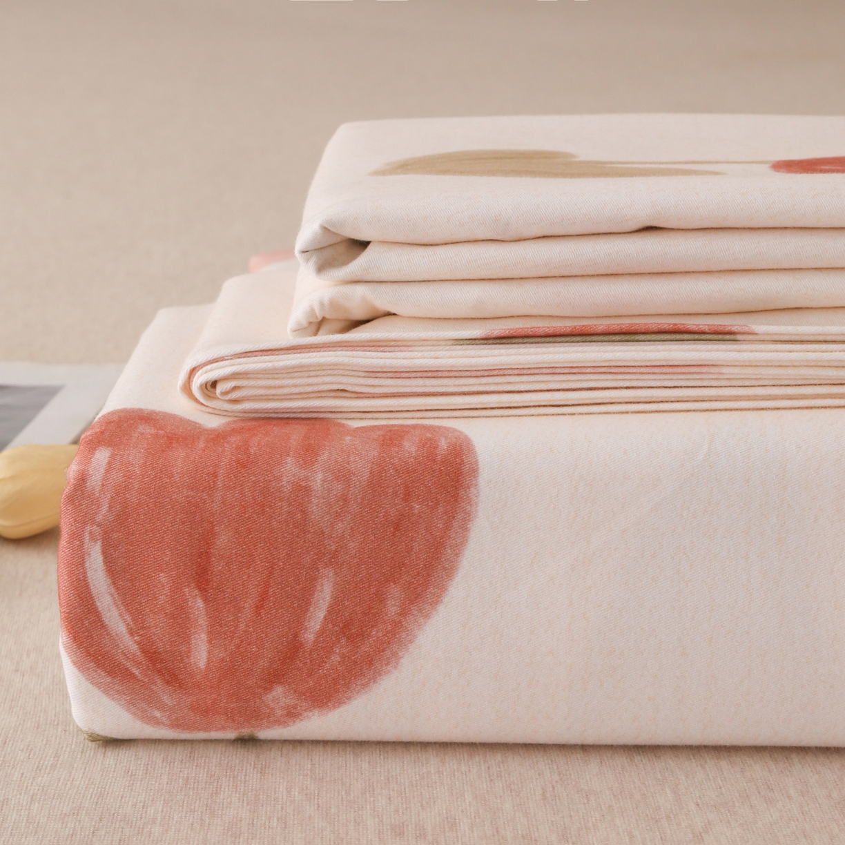 91家纺网 家纺一手货源 找家纺 金盛纺 2025新款全棉纯棉加厚磨毛印花单品床单 床单单件 蝴蝶千颂