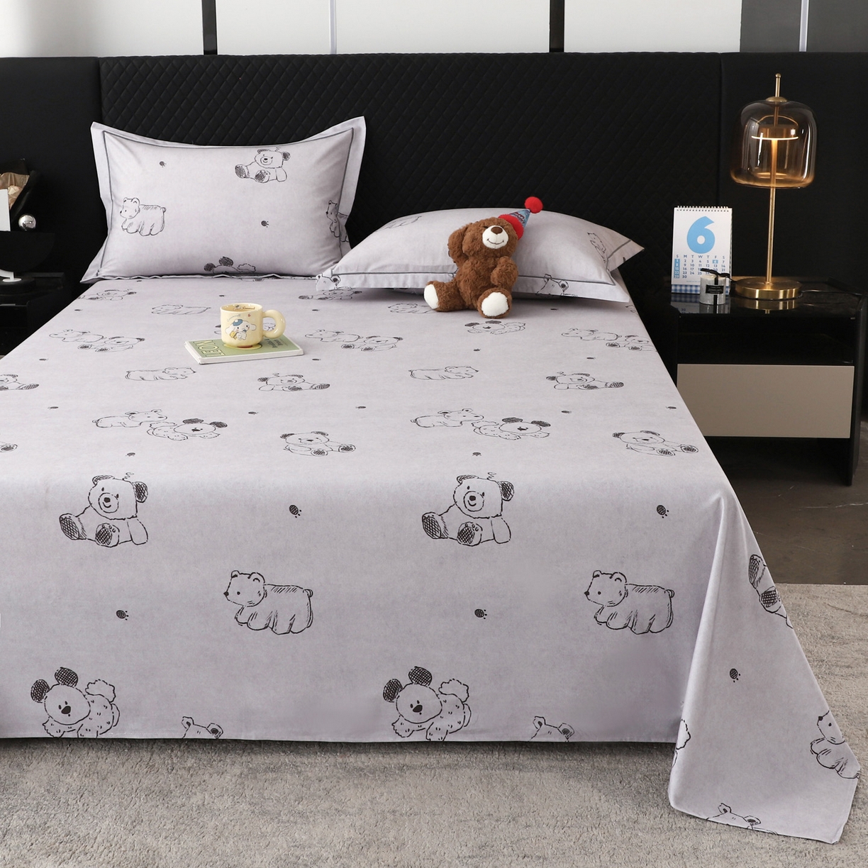 91家纺网 家纺一手货源 找家纺 金盛纺 2025新款全棉纯棉加厚磨毛印花单品床单 床单单件 吉唛