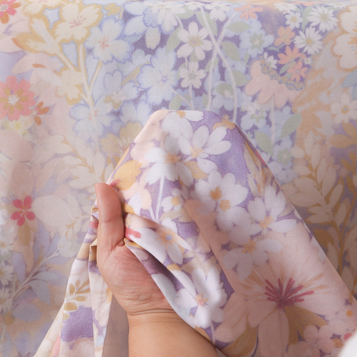 91家纺网 家纺一手货源 找家纺 金盛纺 2025新款全棉纯棉加厚磨毛印花单品床单 床单单件 樱雪柰