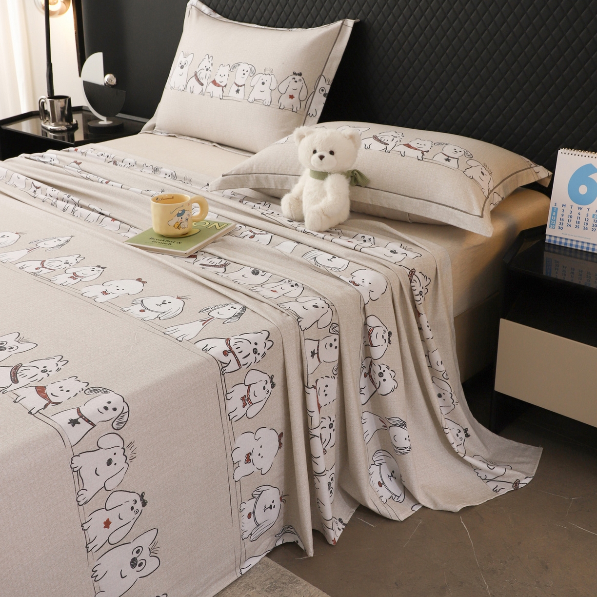 91家纺网 家纺一手货源 找家纺 金盛纺 2025新款全棉纯棉加厚磨毛印花单品床单 床单单件 小奥汀