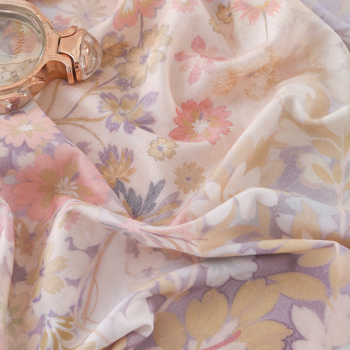 91家纺网 家纺一手货源 找家纺 金盛纺 2025新款全棉纯棉加厚磨毛印花单品床单 床单单件 樱雪柰