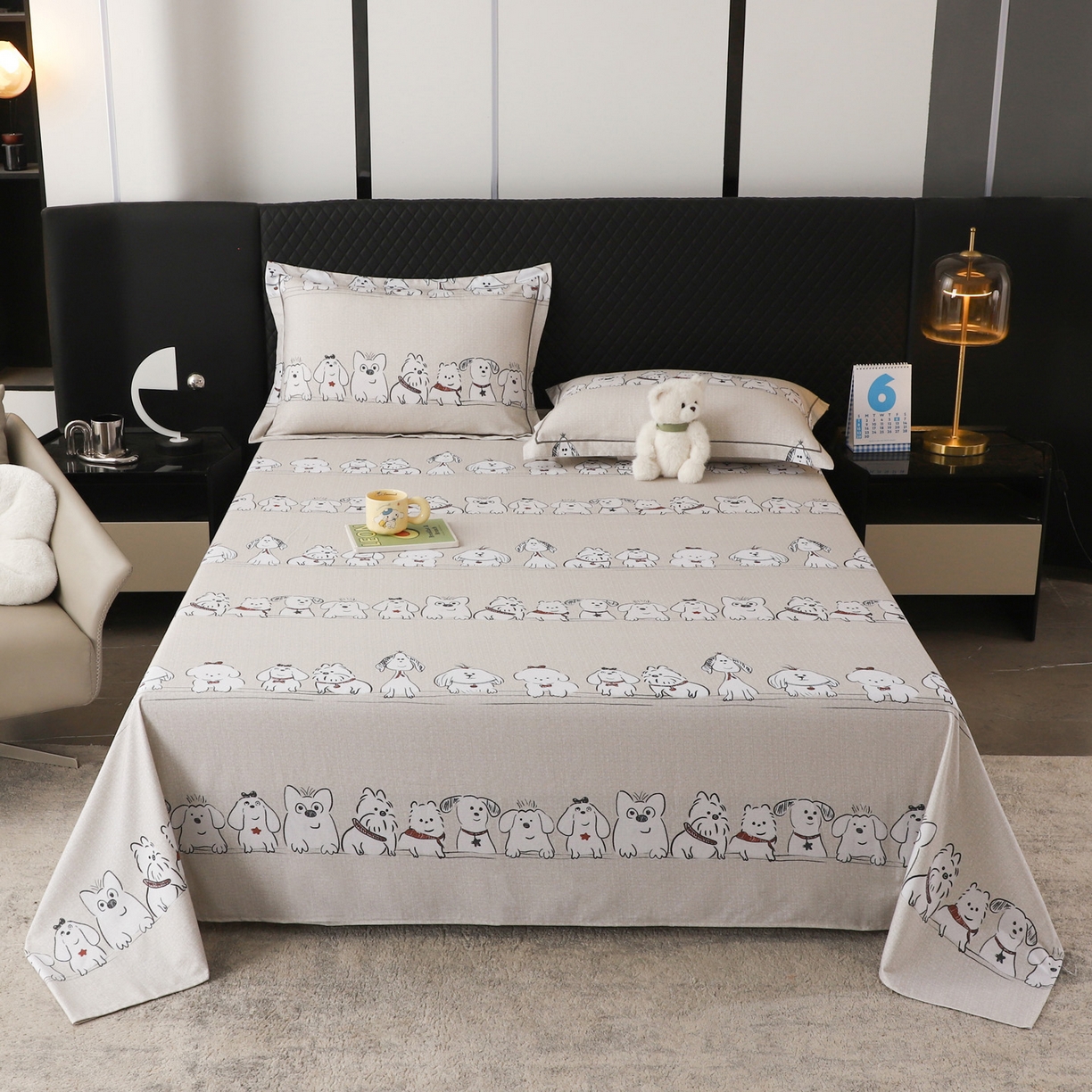 91家纺网 家纺一手货源 找家纺 （总）金盛纺 2025新款全棉纯棉加厚磨毛印花单品床单 床单单件