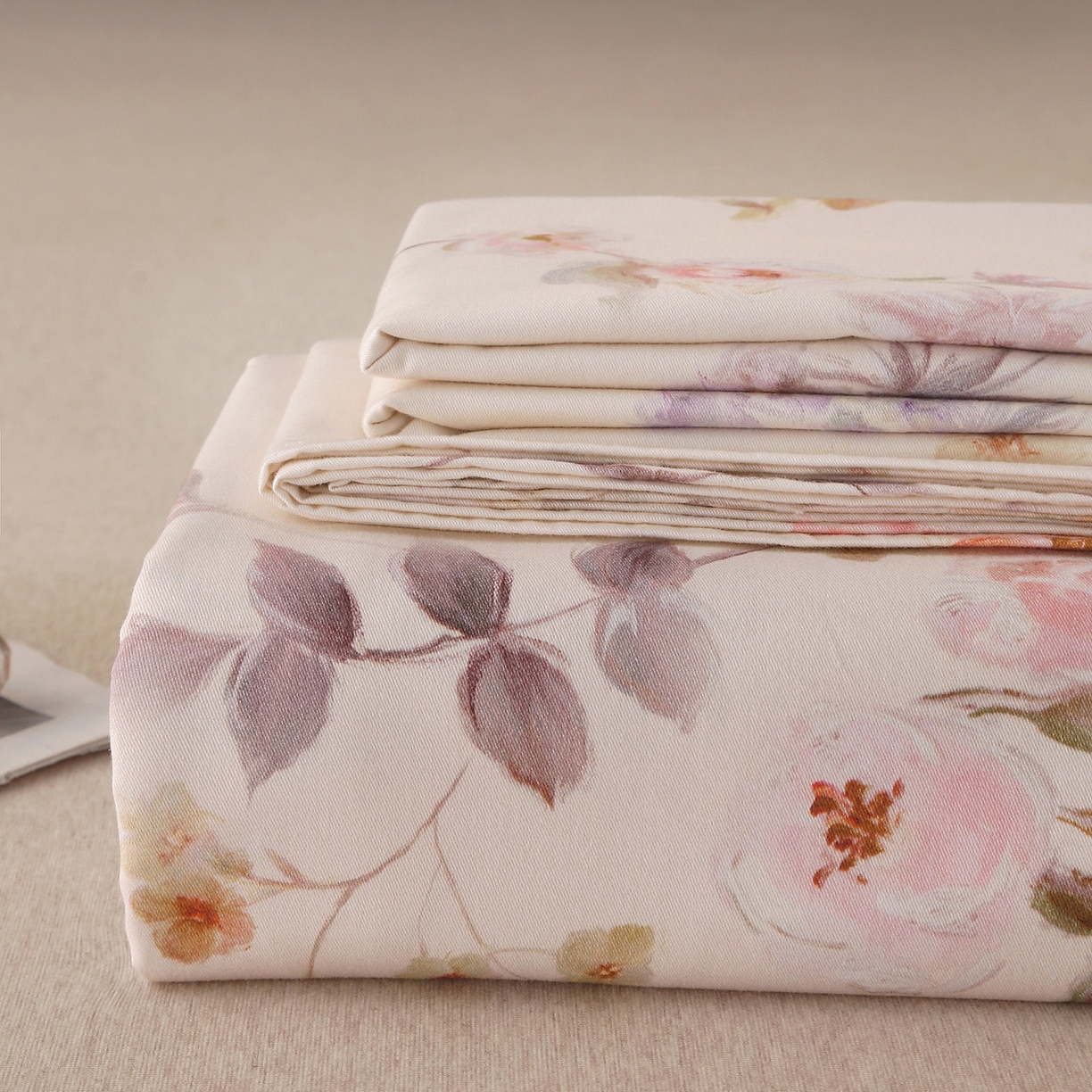 91家纺网 家纺一手货源 找家纺 金盛纺 2025新款全棉纯棉加厚磨毛印花单品床单 床单单件 初茅